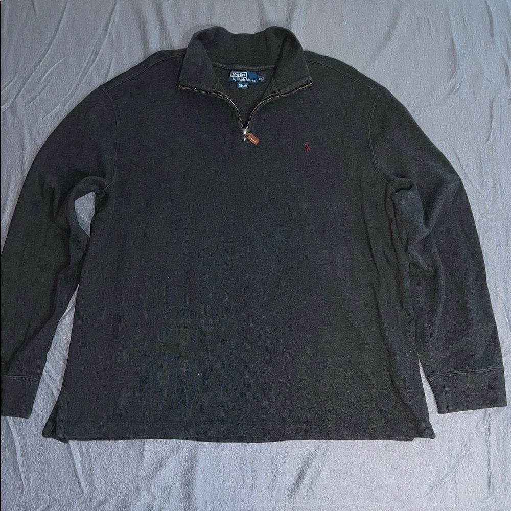Polo by Ralph Lauren Dark Gray Quarter-Zip Pullover Sweater